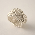 Sterling Silver Entwined Ring
